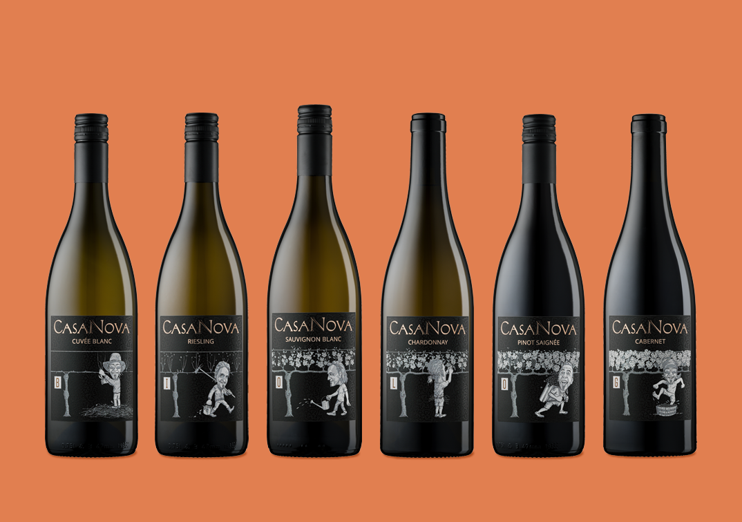 Exklusive Weinetiketten Casanova Wein Pur
