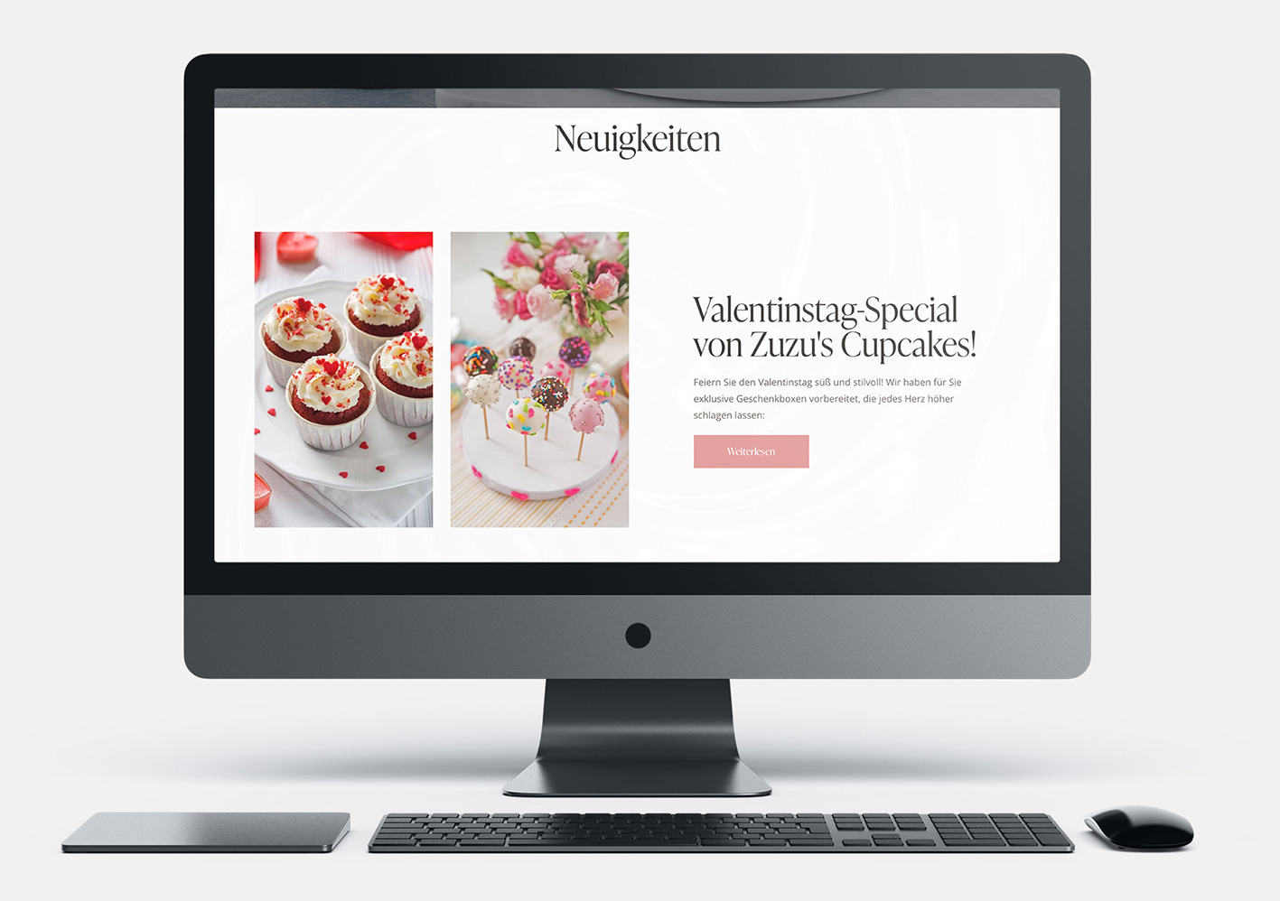 Website für Konditorei Schweiz – Projekt Zuzu’s Cupcakes