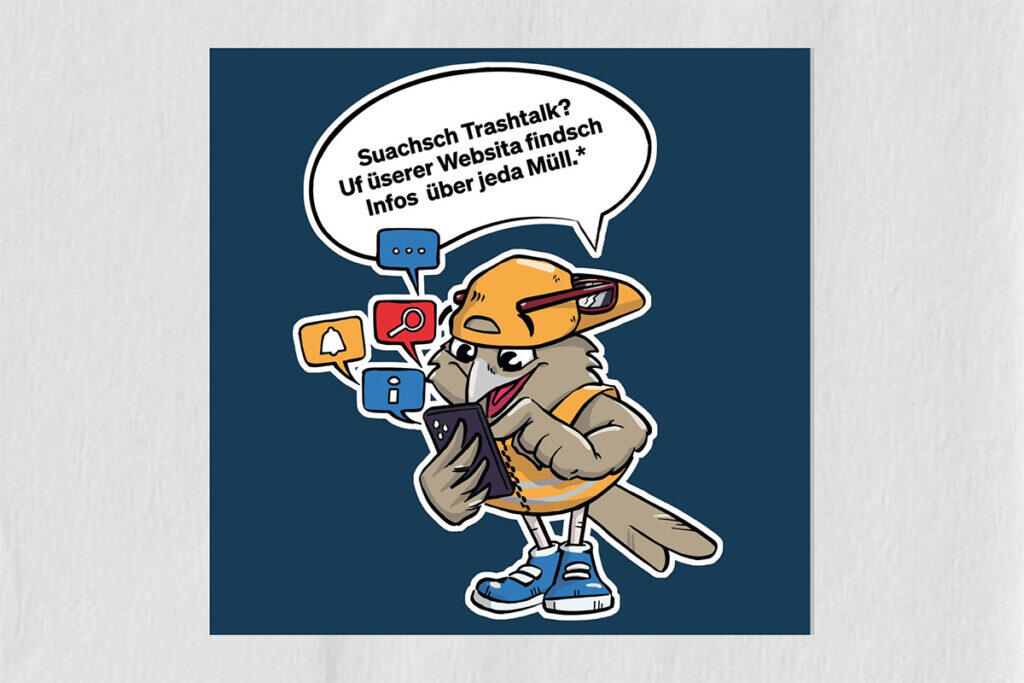 Maskottchen Einsatz Kommunikation Social Media Illustration