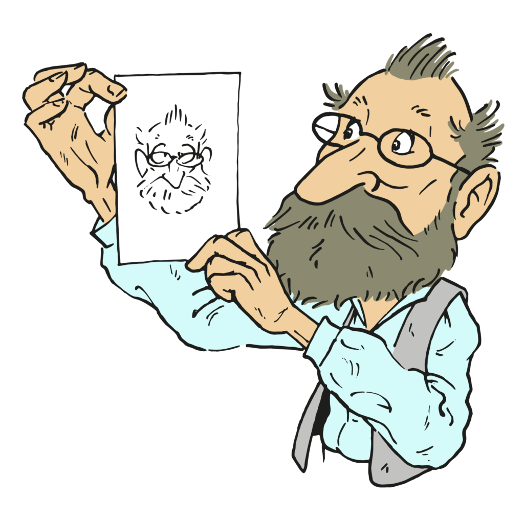 Illustrator Rolf Giger Zeichnung Karikatur Schweiz